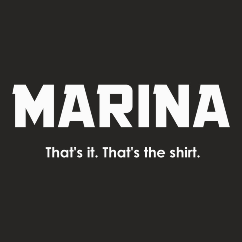 Just Marina Ladies Fitted T-Shirt by CHRISTOPHERASHTON | Artistshot