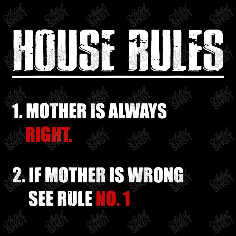 House Rules Mother Maternity Scoop Neck T-shirt | Artistshot