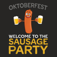 Welcome To The Sausage Party Funny Oktoberfest Ladies Fitted T-shirt | Artistshot