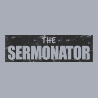 Funny Religious Preacher Parish Pastor Sermonator Distressed Tank Dress | Artistshot