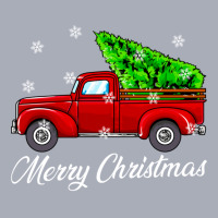 Vintage Wagon Christmas Tree Red Truck Retro Farmer Vacation Long Slee Tank Dress | Artistshot