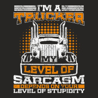 Truck Driver  Funny Big Trucking Trucker Ladies Fitted T-shirt | Artistshot