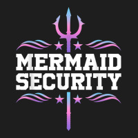 Mermaid Security Tees Mens Boys Swimmer Dad Merdad Trident Classic T-shirt | Artistshot