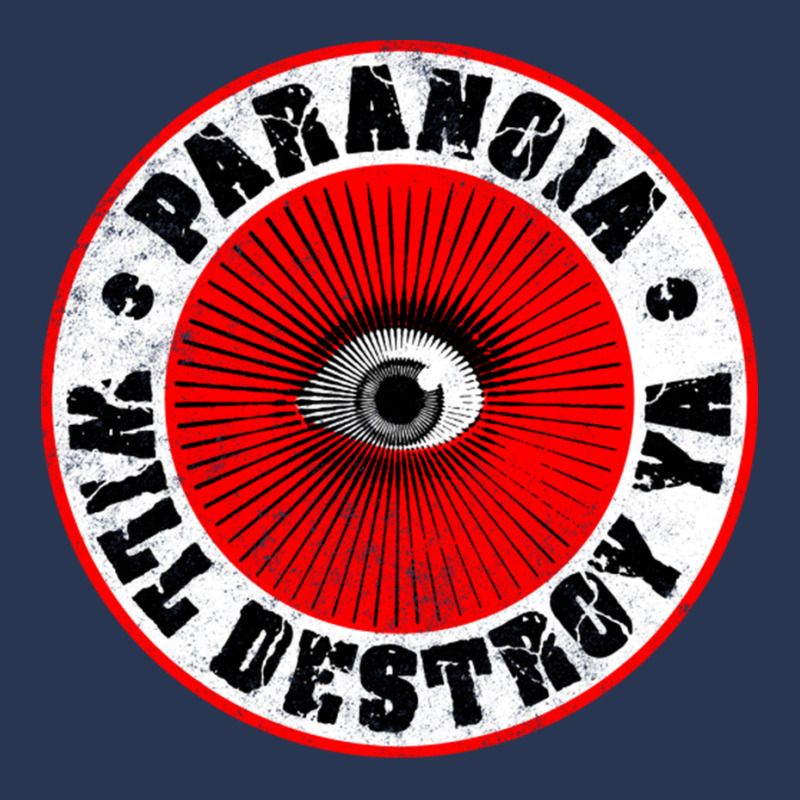 Paranoia Will Destroy Ya' Red Black Amp White Men Denim Jacket by LindaMarisa | Artistshot