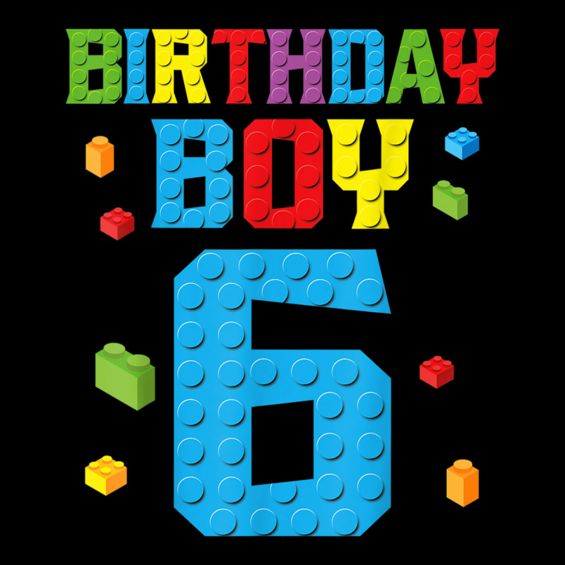 Master Builder 6th Birthday Boy 6 Six Year Building Bricks Youth Jogger by CesarRobertoRamirez | Artistshot