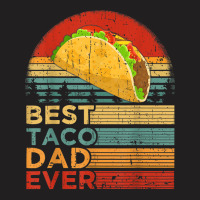 Mens Best Taco Dad Ever Funny Vintage Taco Father's Day T-shirt | Artistshot