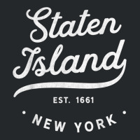 Classic Retro Vintage Staten Island New York City Usa Pride Crewneck Sweatshirt | Artistshot