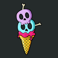 Pastel Goth Skulls And Bones Ice Cream Cone Women's Triblend Scoop T-shirt | Artistshot