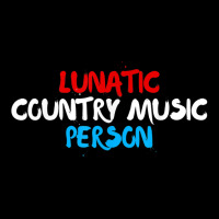 Lunatic Country Music Person  Patriotic Red White  Blue Maternity Scoop Neck T-shirt | Artistshot