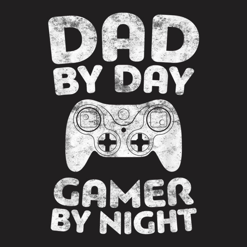 Mens Dad By Day Gamer By Night Funny T-shirt | Artistshot