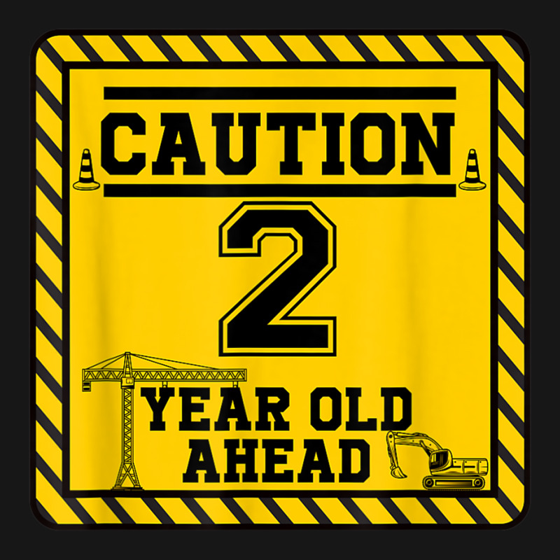 Construction 2nd Birthday Party Caution 2 Year Old Ahead Medium-length ...