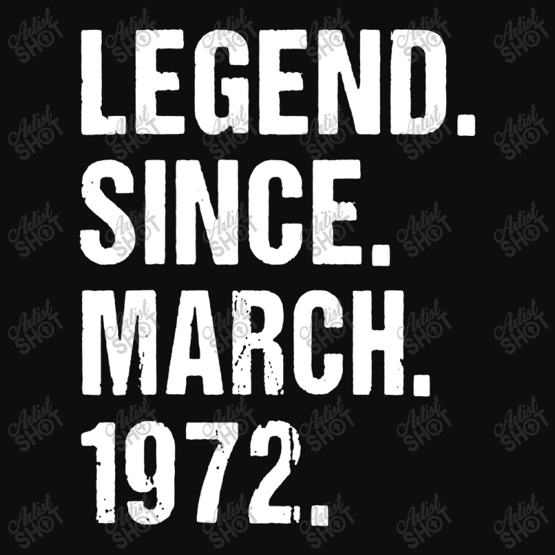 Legend Since March 1972 Crop Top | Artistshot