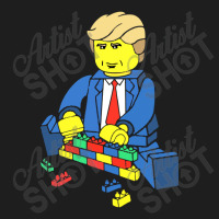 Donald Trump Building A Wall Out Of Toys Classic T-shirt | Artistshot