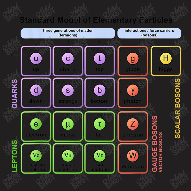 Particles Standard Model Higgs Boson Physics Teacher Student T-Shirt by MechelleMilliken | Artistshot