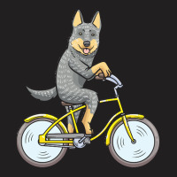 Australian Cattle Dog T  Shirt Australian Cattle Dog Dog With Bike T T-shirt | Artistshot