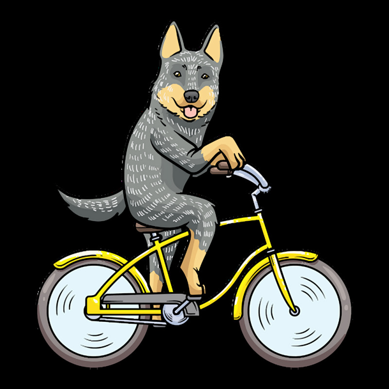 Australian Cattle Dog T  Shirt Australian Cattle Dog Dog With Bike T Men's Long Sleeve Pajama Set | Artistshot