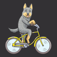 Australian Cattle Dog T  Shirt Australian Cattle Dog Dog With Bike T Vintage Hoodie And Short Set | Artistshot