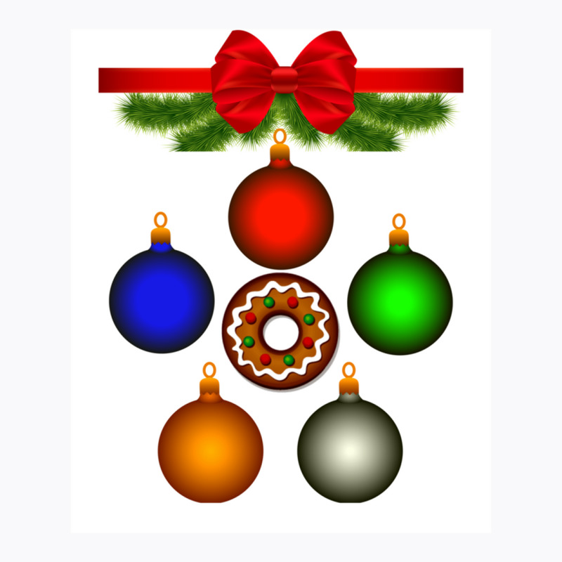 Christmas  Multi Coloured Ornaments Amp Baubles T-shirt | Artistshot