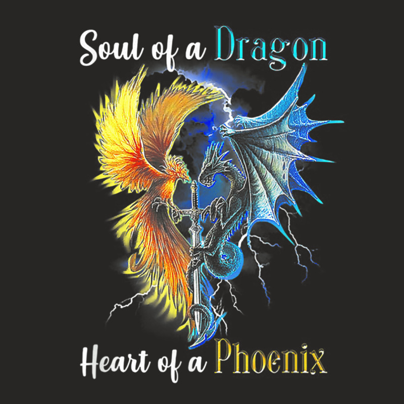 Soul Of A Dragon Heart Of A Phoenix Tee For Men Women Ladies Fitted T-Shirt by LilyWillis | Artistshot