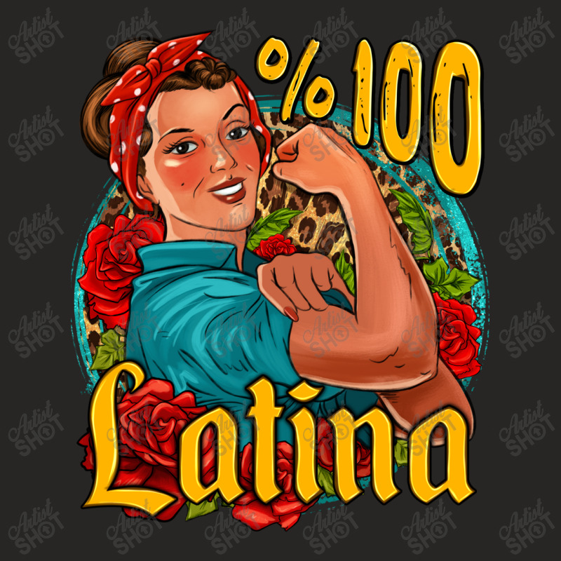 Hundred Percent Latina Strong Woman Ladies Fitted T-Shirt by Jasminsmagicworld | Artistshot