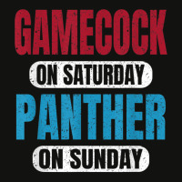 Gamecock On Saturday Panther On Sunday Sports Fans Vintage Scorecard Crop Tee | Artistshot