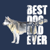 Best Dog Dad Ever Siberian Husky Dog Lovers Ladies Denim Jacket | Artistshot