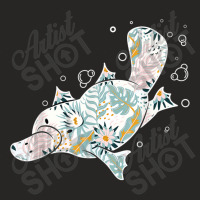 Platypus Floral Zookeeper Animal Lover Marine Biologist Ladies Fitted T-shirt | Artistshot