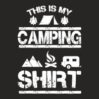 Camping Trailer Camper Van Mobile Home Caravan Motorhome Ladies Fitted T-shirt | Artistshot