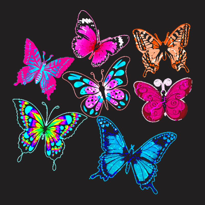 Butterflies T  Shirt Colorful Butterflies T  Shirt T-shirt | Artistshot