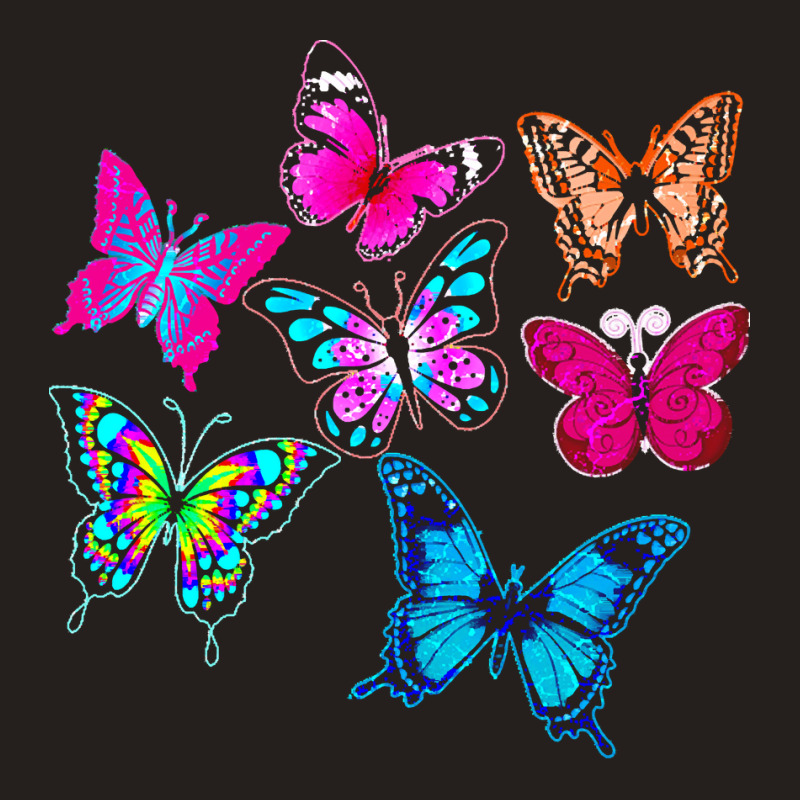 Butterflies T  Shirt Colorful Butterflies T  Shirt Tank Top | Artistshot