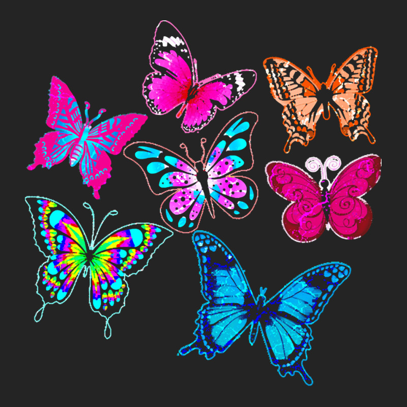 Butterflies T  Shirt Colorful Butterflies T  Shirt 3/4 Sleeve Shirt | Artistshot