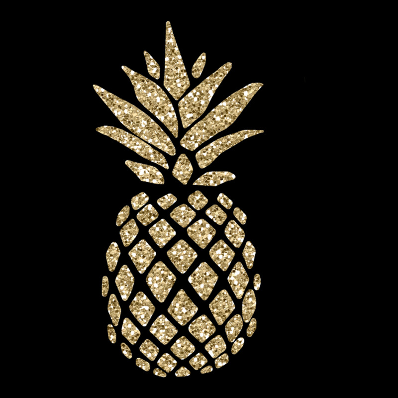 Gold Glitter Pineapple Zipper Hoodie | Artistshot