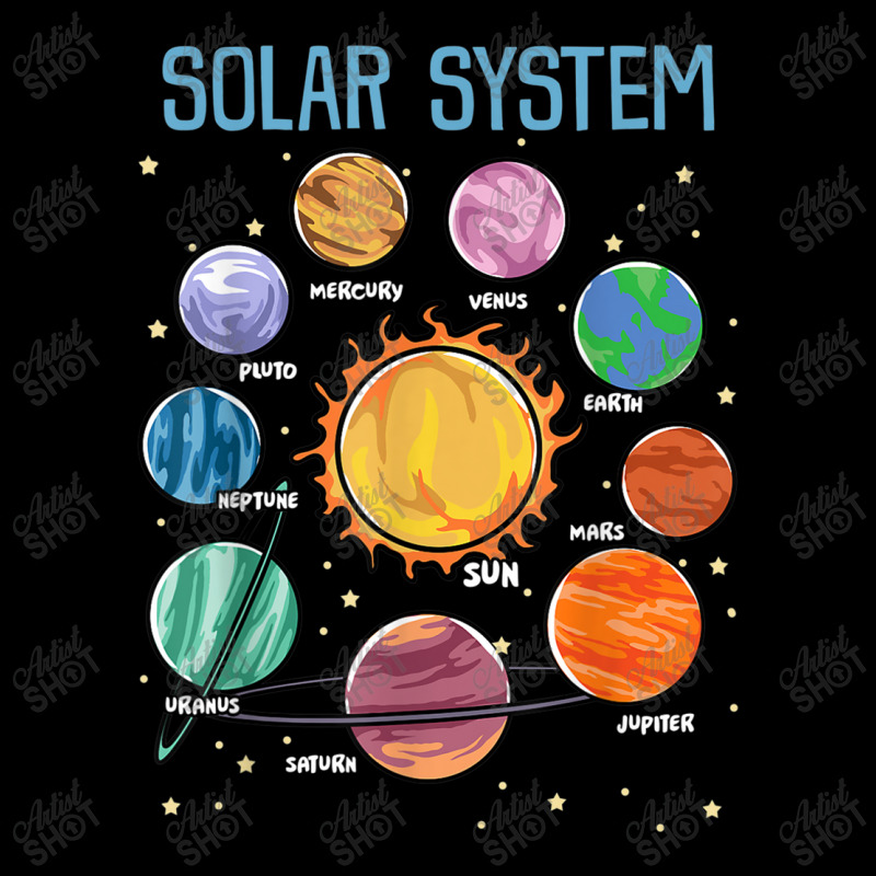 Solar System Planets Cropped Hoodie by kakashop | Artistshot