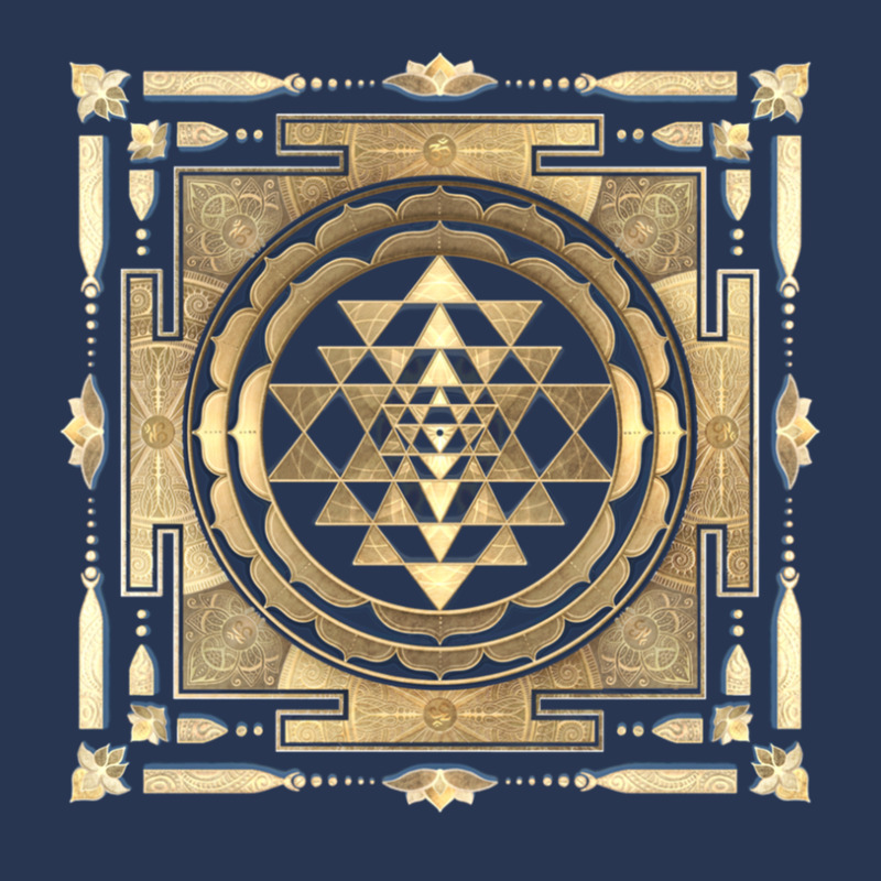 Golden Sri Yantra (white Background) Men Denim Jacket | Artistshot