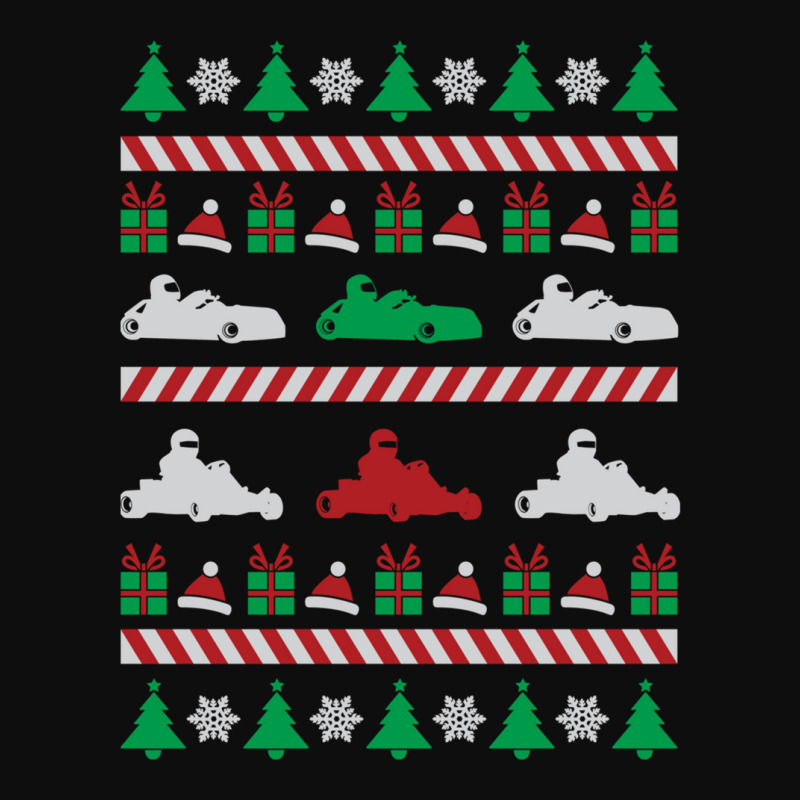 Go-kart Ugly Christmas Sweater Crop Top by AndreaSaizon | Artistshot