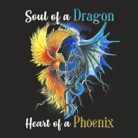 Soul Of A Dragon Heart Of A Phoenix Ladies Fitted T-shirt | Artistshot