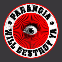 Paranoia Will Destroy Ya' Red Black Amp White Ladies Curvy T-shirt | Artistshot