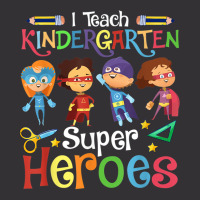 I Teach Kindergarten Superheroes Wellcome Back To School Vintage Hoodie And Short Set | Artistshot