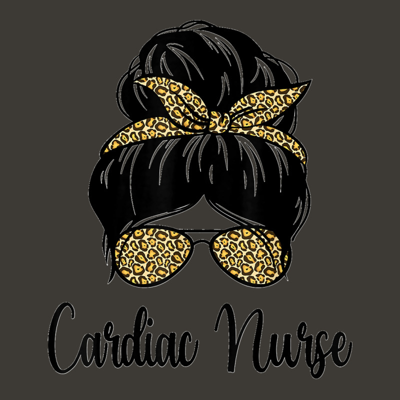 Cardiac Nurse Messy Hair Bun Leopard Cardiologist Graduation Bucket Hat by KENNETHLEETINSLEY | Artistshot