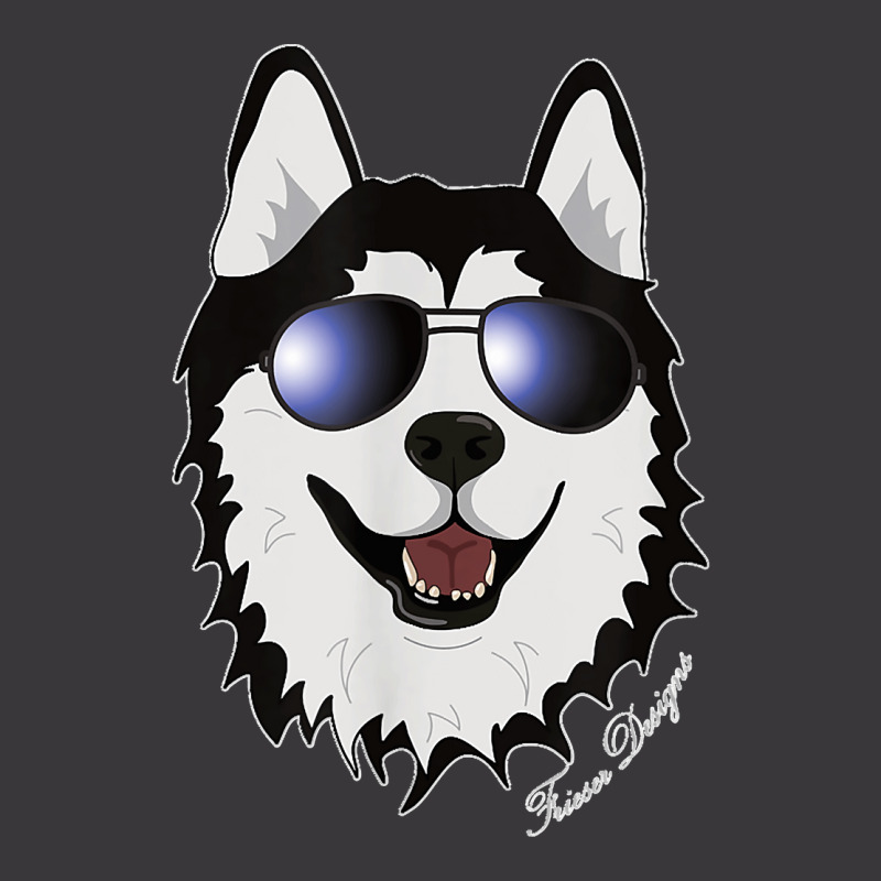 Cool Sledge Dog With Sunglasses A Siberian Husky Ladies Curvy T-Shirt by JilmarM.Perez | Artistshot