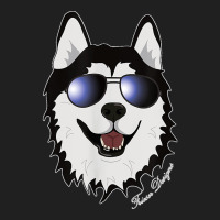 Cool Sledge Dog With Sunglasses A Siberian Husky Ladies Polo Shirt | Artistshot