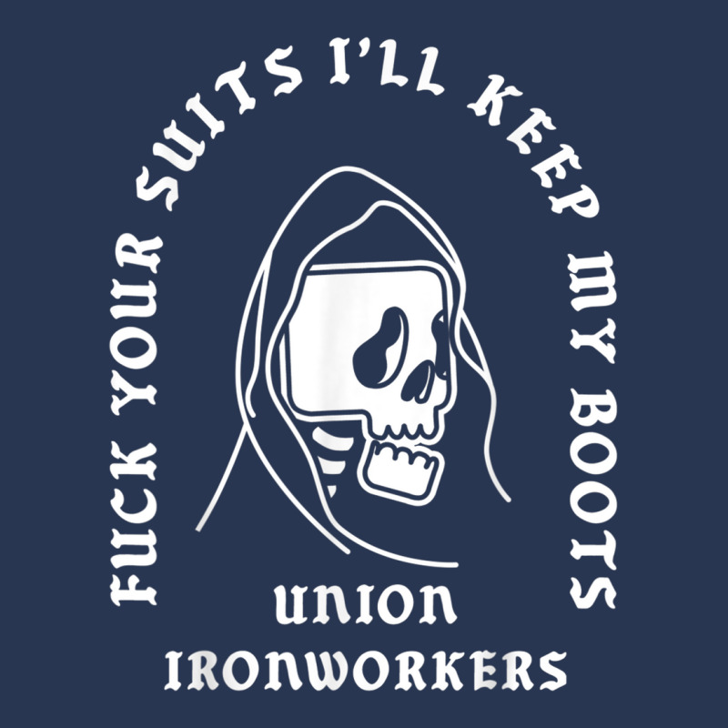 Union Ironworkers Reaper Skull Fuck Your Suits Ladies Denim Jacket by DarionMurray | Artistshot