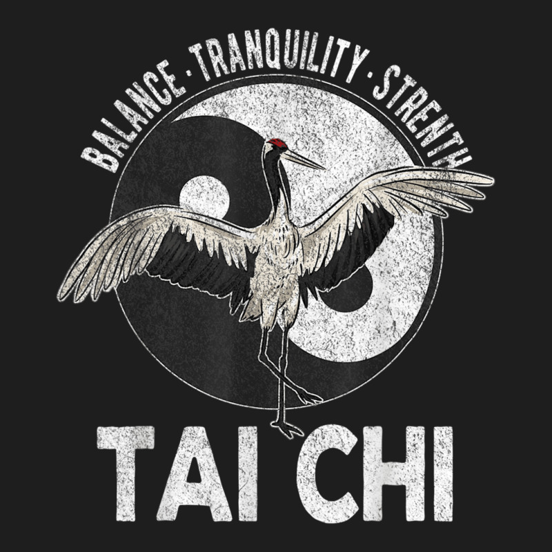 Tai Chi Yin Yang Crane Chinese Martial Arts Retro Vintage Classic T-shirt | Artistshot