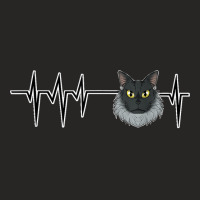 Cat Heartbeat I Cat Lover I Maine Coon Cat Ladies Fitted T-shirt | Artistshot