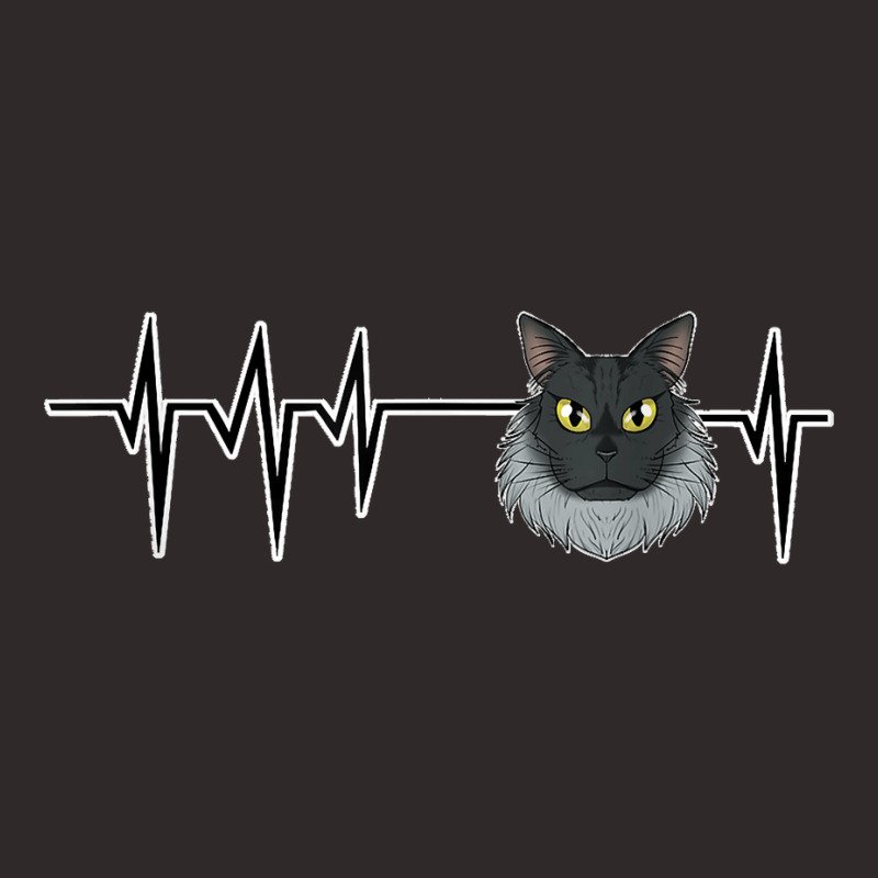 Cat Heartbeat I Cat Lover I Maine Coon Cat Racerback Tank by KENNETHLEETINSLEY | Artistshot