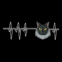 Cat Heartbeat I Cat Lover I Maine Coon Cat Cropped Hoodie | Artistshot