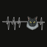 Cat Heartbeat I Cat Lover I Maine Coon Cat Scorecard Crop Tee | Artistshot