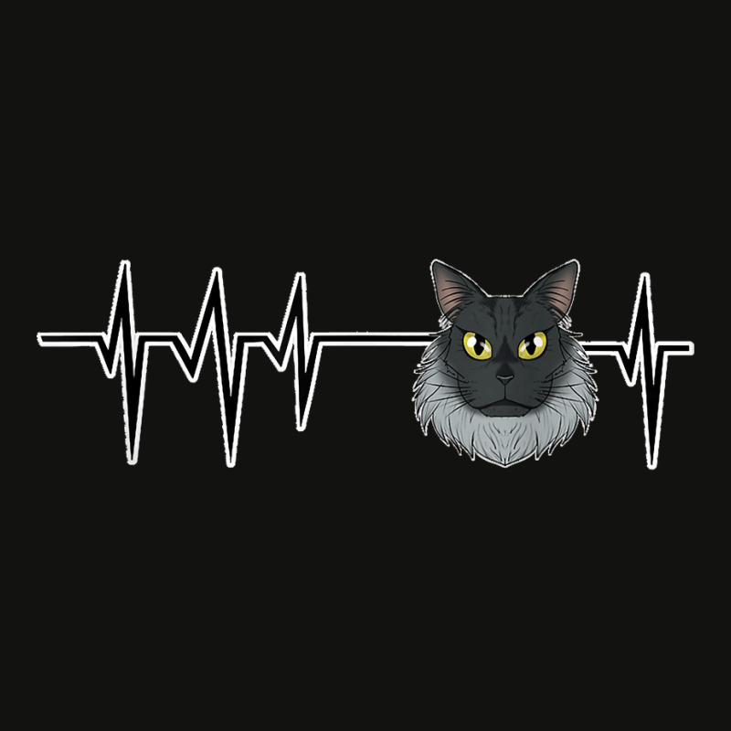 Cat Heartbeat I Cat Lover I Maine Coon Cat Scorecard Crop Tee by KENNETHLEETINSLEY | Artistshot