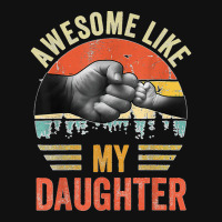 Awesome Like My Daughter Vintage Father's Day Adjustable Strap Totes | Artistshot