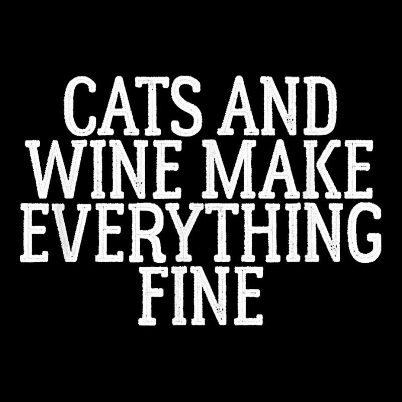 Cats And Wine Make Everything Fine Adjustable Cap | Artistshot